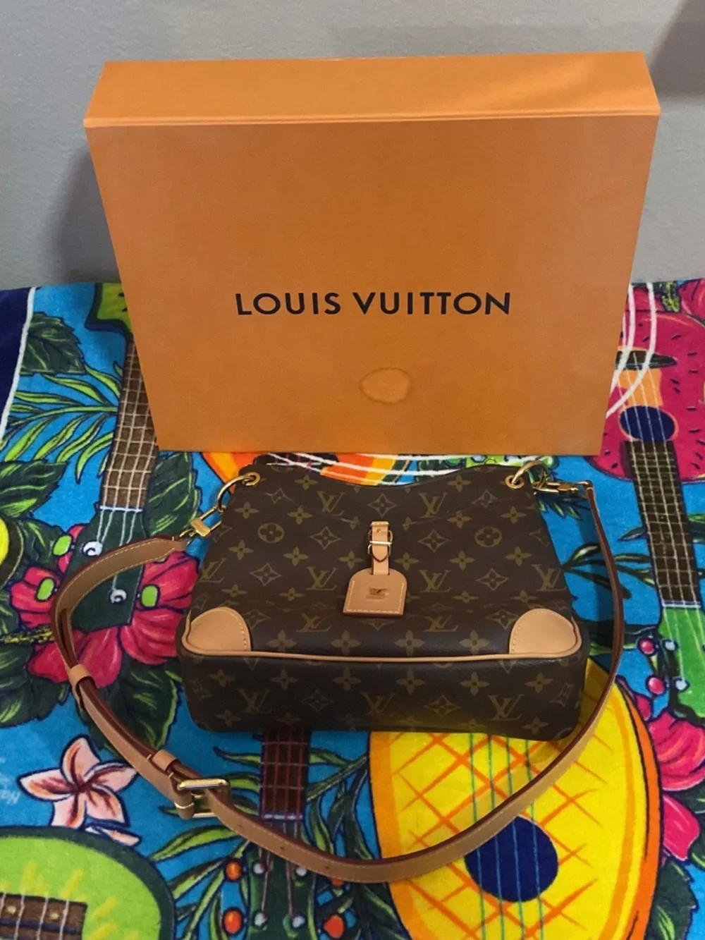 LOUIS VUITTON Shouder Bag Brown Leather M45354.